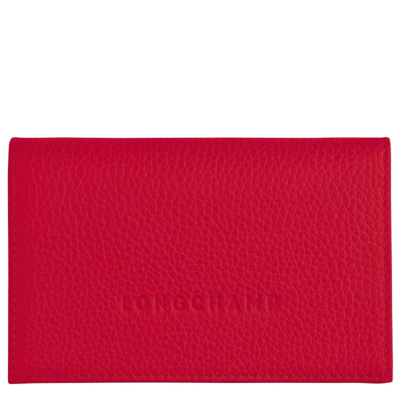 Men\'s Longchamp Le Foulonné Cardholders Love Red | KBJIG-7623