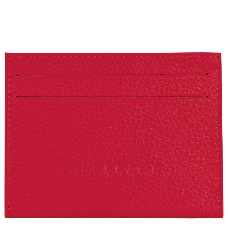 Men\'s Longchamp Le Foulonné Cardholders Love Red | YPDVA-0621