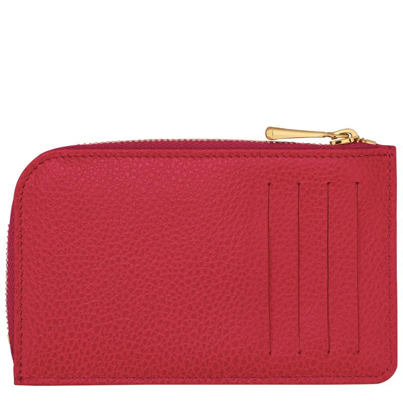 Men's Longchamp Le Foulonné Cardholders Love Red | WQGJK-5026