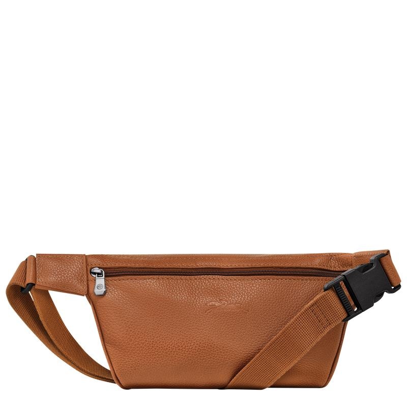 Men's Longchamp Le Foulonné M Belt Bags Caramel Brown | LDWHP-2487