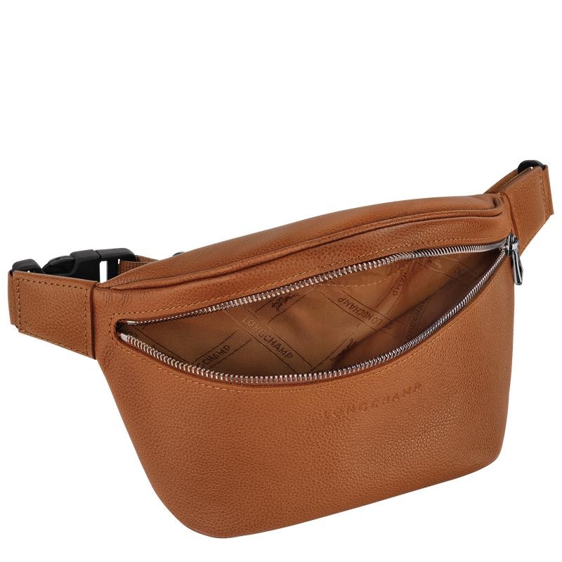 Men's Longchamp Le Foulonné M Belt Bags Caramel Brown | LDWHP-2487