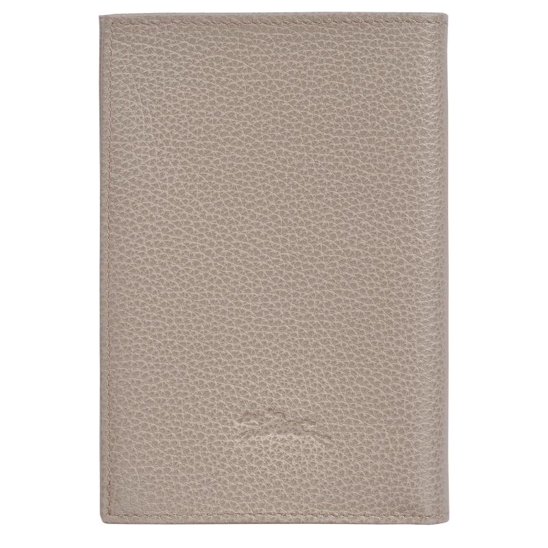 Men's Longchamp Le Foulonné Passport cover Passport Bag Turtledove Grey | MYNPZ-8731