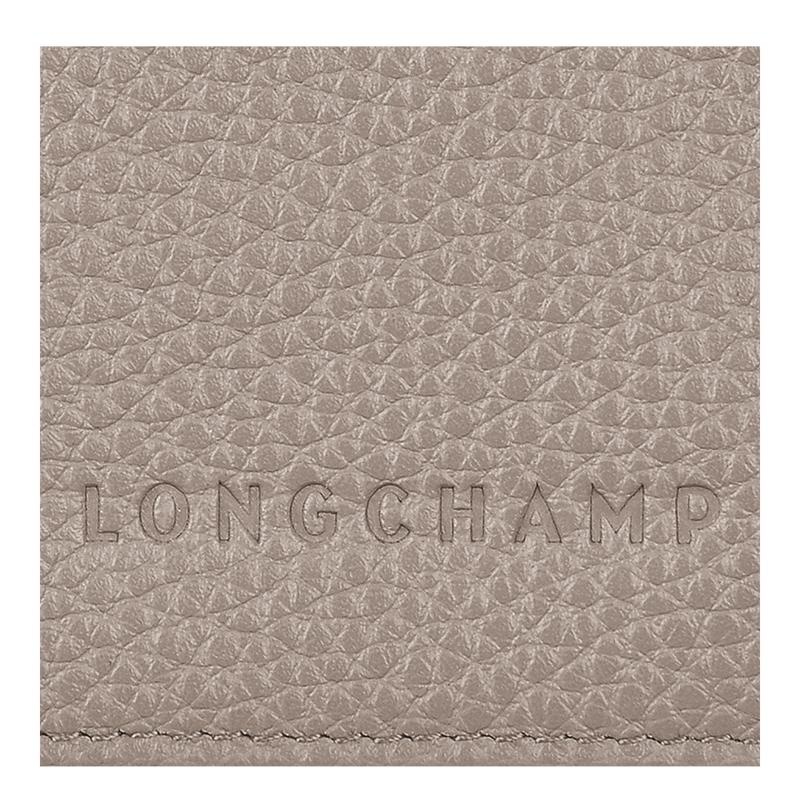 Men's Longchamp Le Foulonné Passport cover Passport Bag Turtledove Grey | MYNPZ-8731