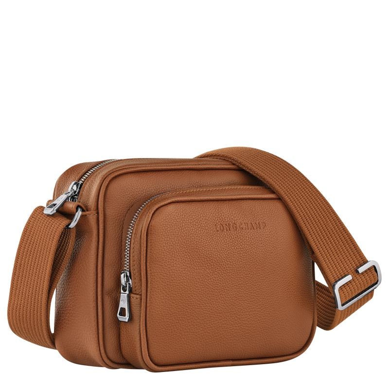 Men's Longchamp Le Foulonné S Camera Bag Caramel Brown | DLPCN-9146