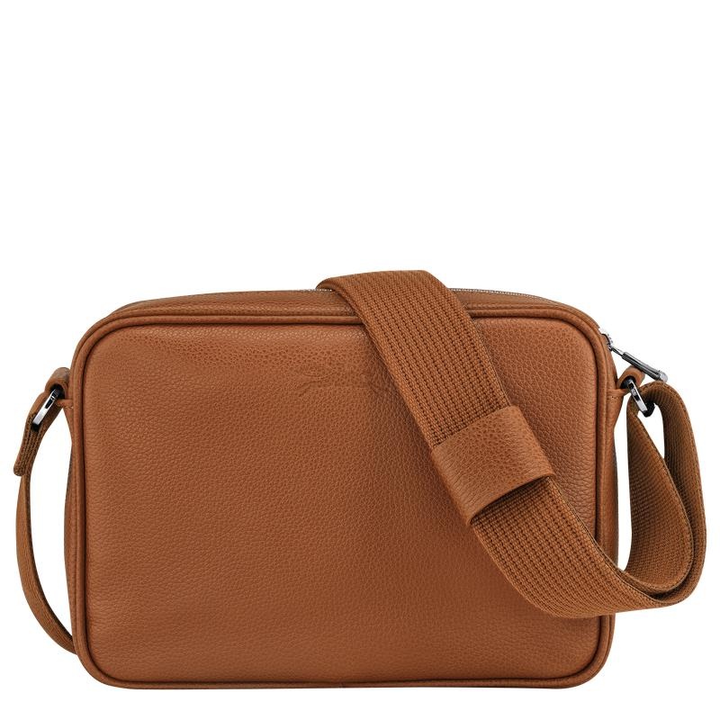 Men's Longchamp Le Foulonné S Camera Bag Caramel Brown | DLPCN-9146