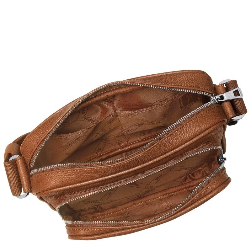 Men's Longchamp Le Foulonné S Camera Bag Caramel Brown | DLPCN-9146