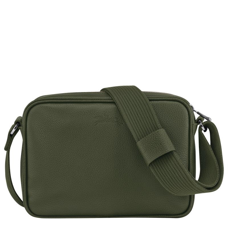 Men's Longchamp Le Foulonné S Camera Bag Khaki | KWCMS-5869