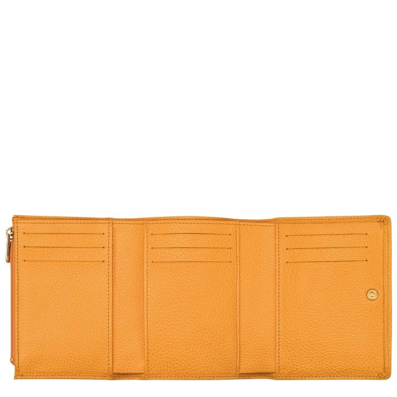 Men's Longchamp Le Foulonné Wallets Apricot Orange | FXDWL-8615