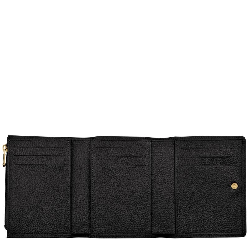 Men's Longchamp Le Foulonné Wallets Black | IBNTQ-5602