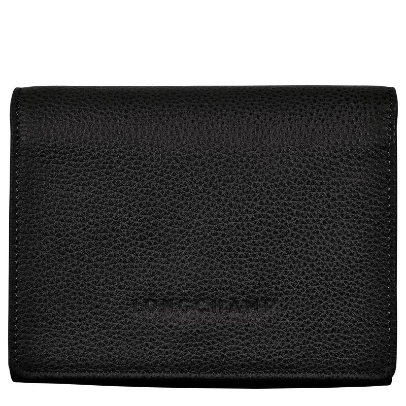 Men\'s Longchamp Le Foulonné Wallets Black | IBNTQ-5602