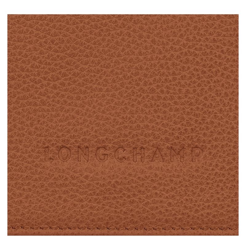 Men's Longchamp Le Foulonné Wallets Caramel Brown | IMAVO-1084