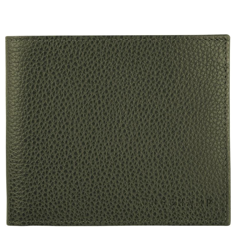 Men\'s Longchamp Le Foulonné Wallets Khaki | XDEJF-1642