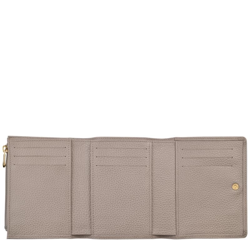 Men's Longchamp Le Foulonné Wallets Turtledove Grey | SZFNA-6973