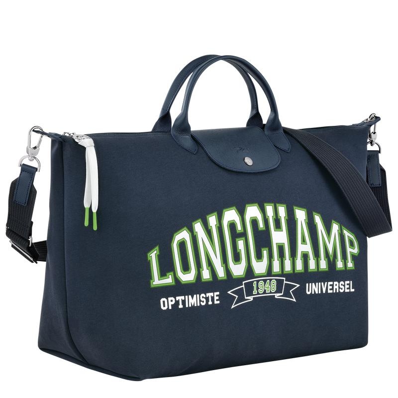 Men's Longchamp Le Pliage Collection Travel Bags Navy | GXQBM-0953