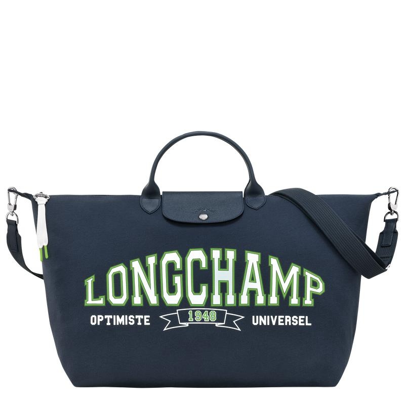 Men\'s Longchamp Le Pliage Collection Travel Bags Navy | GXQBM-0953