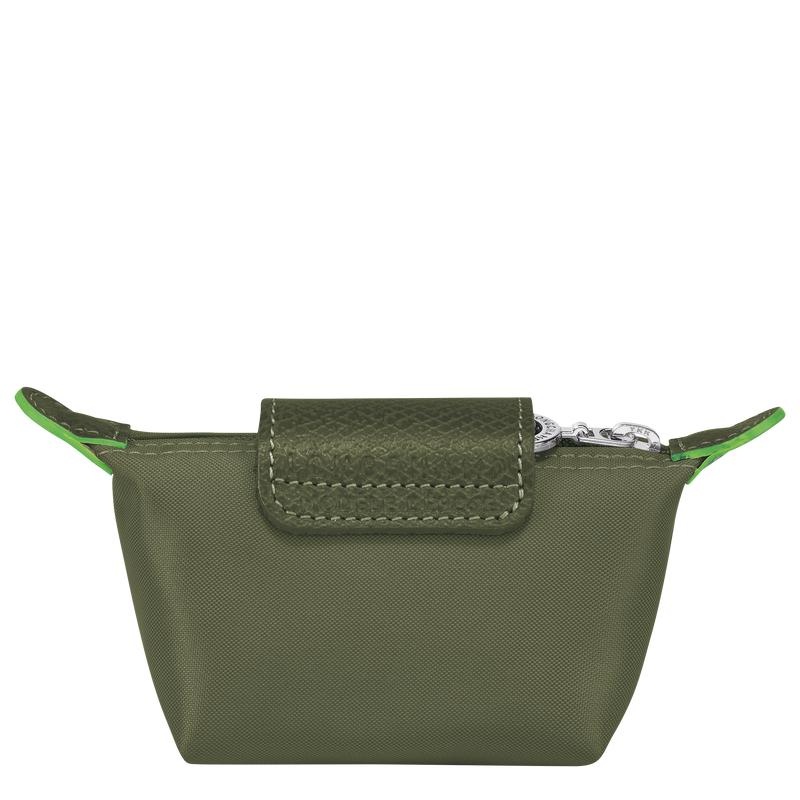 Men's Longchamp Le Pliage Green Coin Purses Forest Green | OMKFC-8964