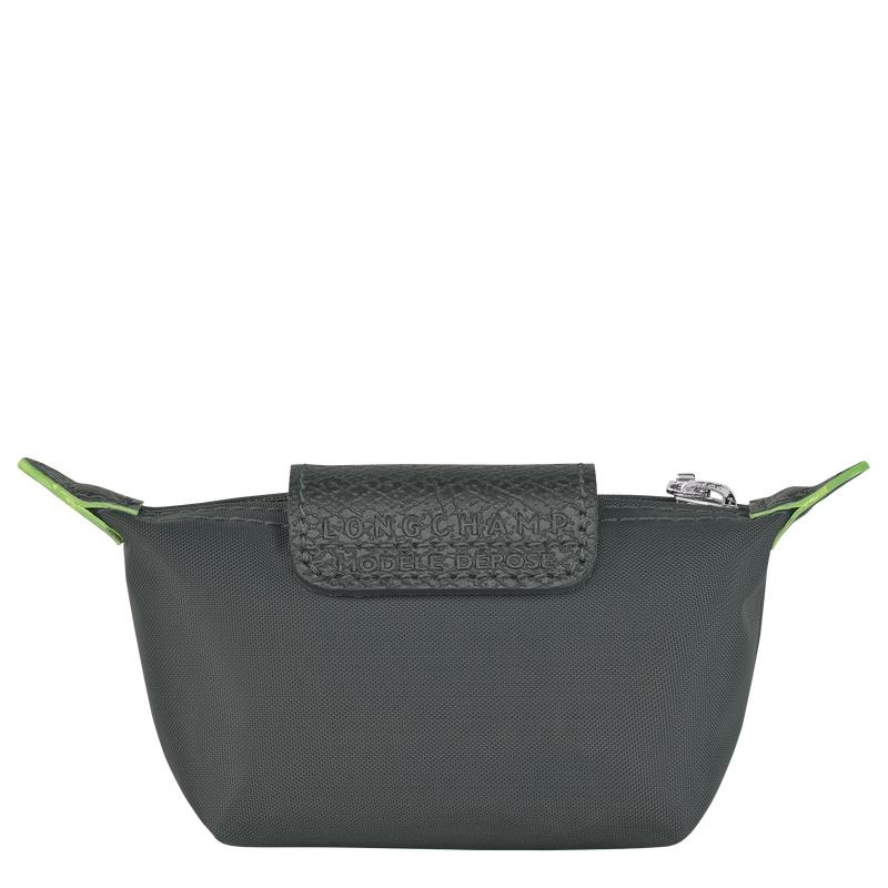 Men's Longchamp Le Pliage Green Coin Purses Graphite Grey | TANQF-8247