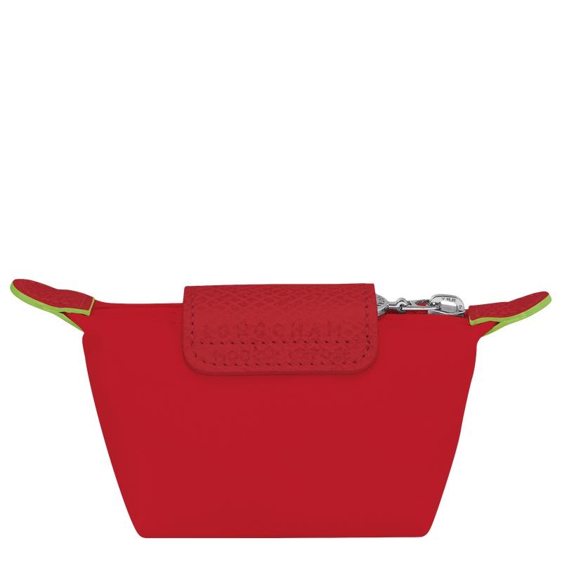 Men's Longchamp Le Pliage Green Coin Purses Tomato Red | MPVKF-6275