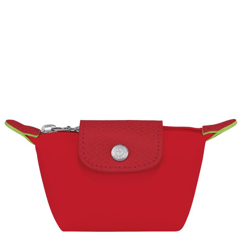 Men\'s Longchamp Le Pliage Green Coin Purses Tomato Red | MPVKF-6275