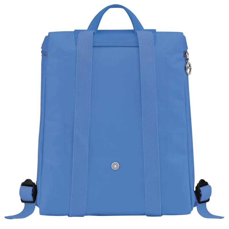 Men's Longchamp Le Pliage Green M Backpacks Cornflower Blue | ONKSD-9201