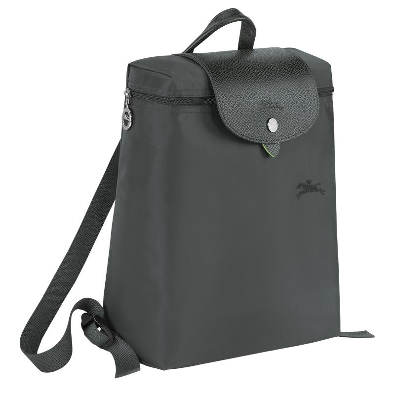 Men's Longchamp Le Pliage Green M Backpacks Graphite Grey | CARVD-3640