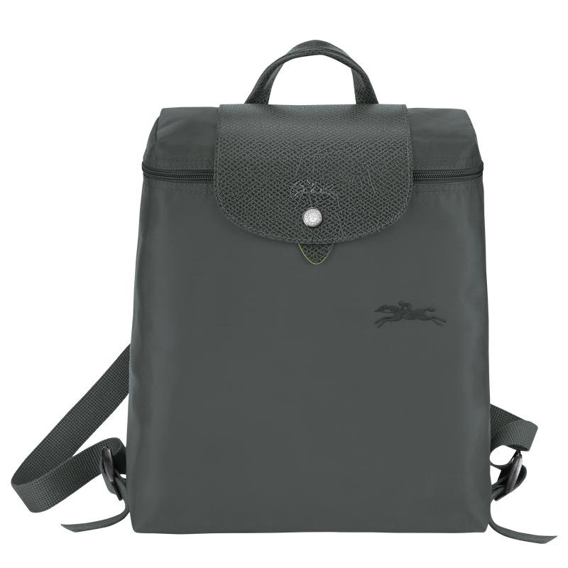 Men\'s Longchamp Le Pliage Green M Backpacks Graphite Grey | CARVD-3640