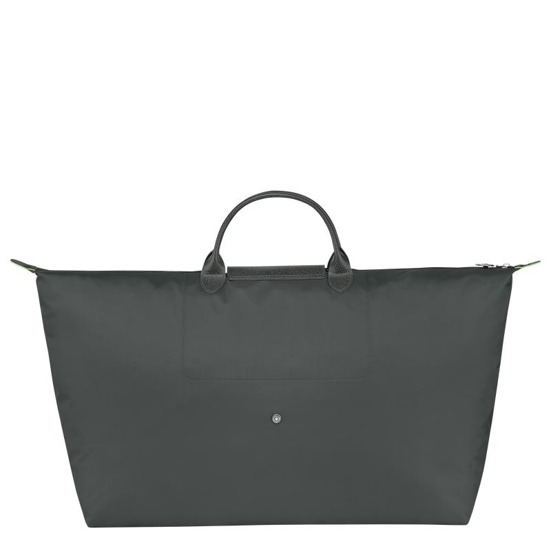 Men's Longchamp Le Pliage Green M Travel Bags Graphite Grey | TCGOX-5472