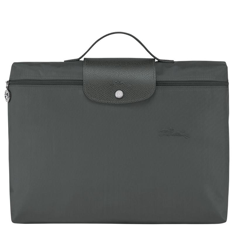 Men\'s Longchamp Le Pliage Green S Briefcase Graphite Grey | XNZFM-7062