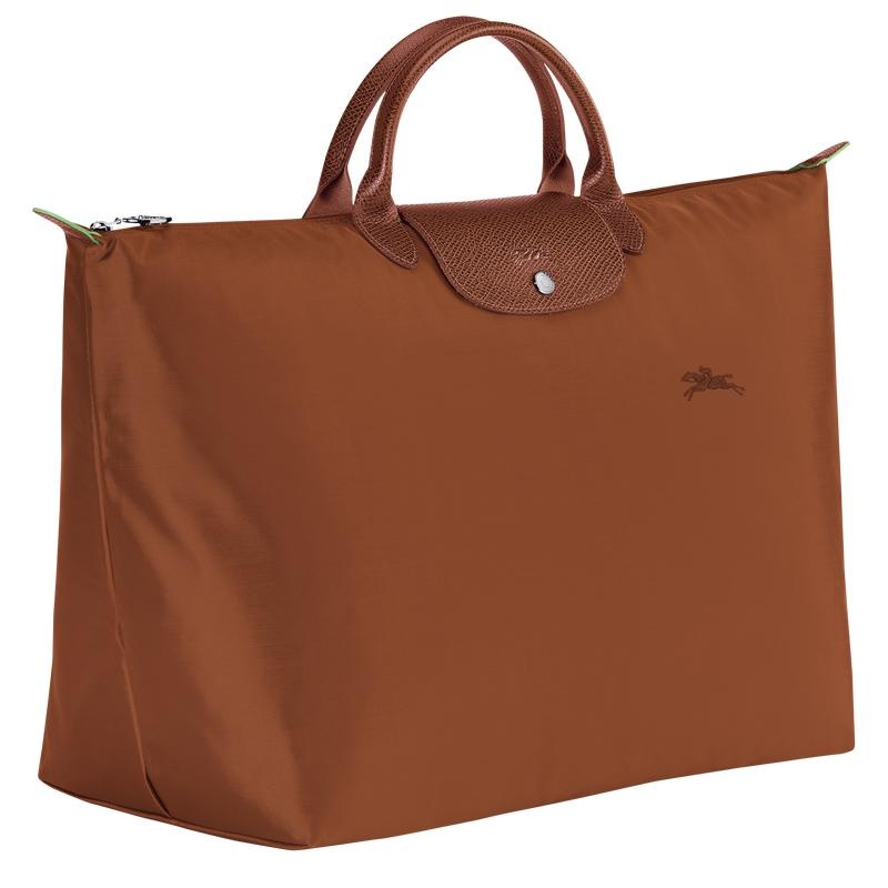 Men's Longchamp Le Pliage Green S Travel Bags Cognac Brown | TFDPA-0645