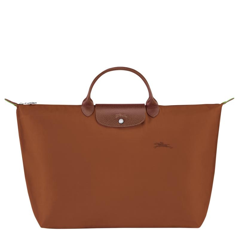 Men\'s Longchamp Le Pliage Green S Travel Bags Cognac Brown | TFDPA-0645