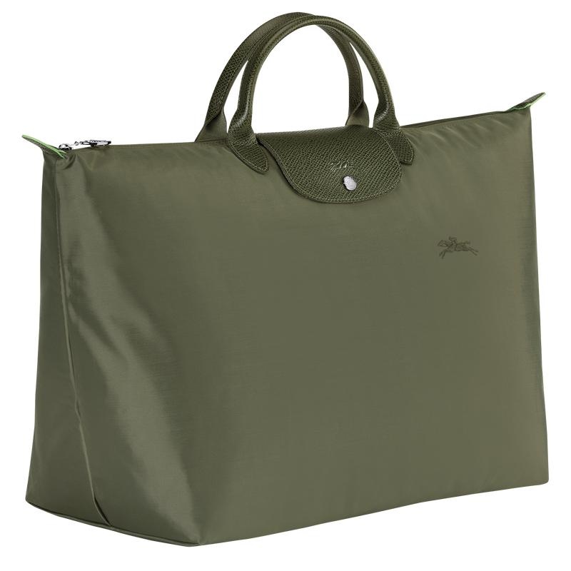 Men's Longchamp Le Pliage Green S Travel Bags Forest Green | PFBSR-5261