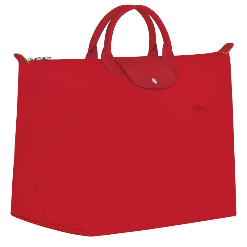 Men's Longchamp Le Pliage Green S Travel Bags Tomato Red | FGIBT-4296