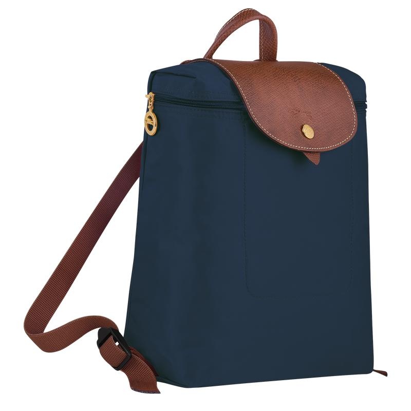 Men's Longchamp Le Pliage Original M Backpacks Navy | NFOQU-5928