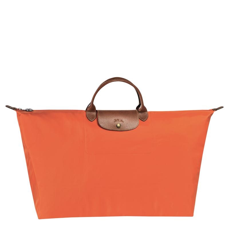 Men\'s Longchamp Le Pliage Original M Travel Bags Orange | XYNJK-4872