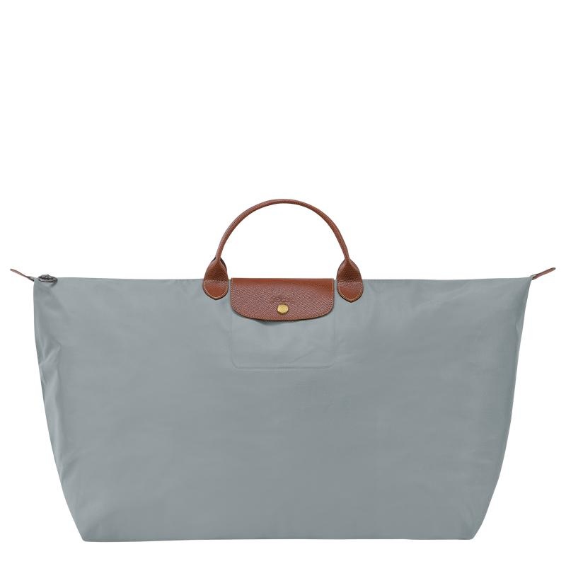 Men\'s Longchamp Le Pliage Original M Travel Bags Steel Grey | GDRAO-6590
