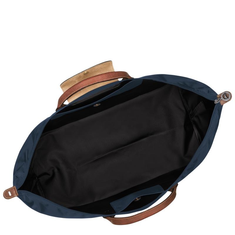 Men's Longchamp Le Pliage Original M Travel Bags Navy | XGPZE-2098