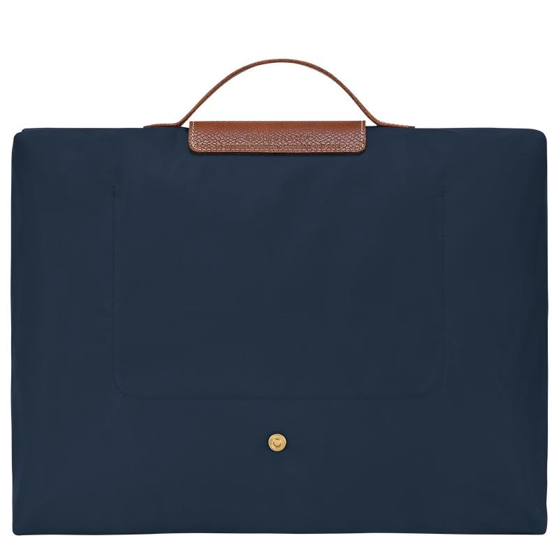 Men's Longchamp Le Pliage Original S Briefcase Navy | SXLEC-3108
