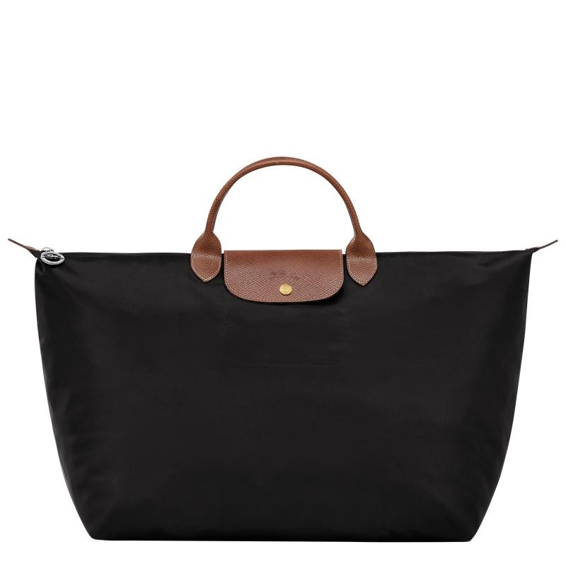 Men\'s Longchamp Le Pliage Original S Travel Bags Black | YRFAG-1293