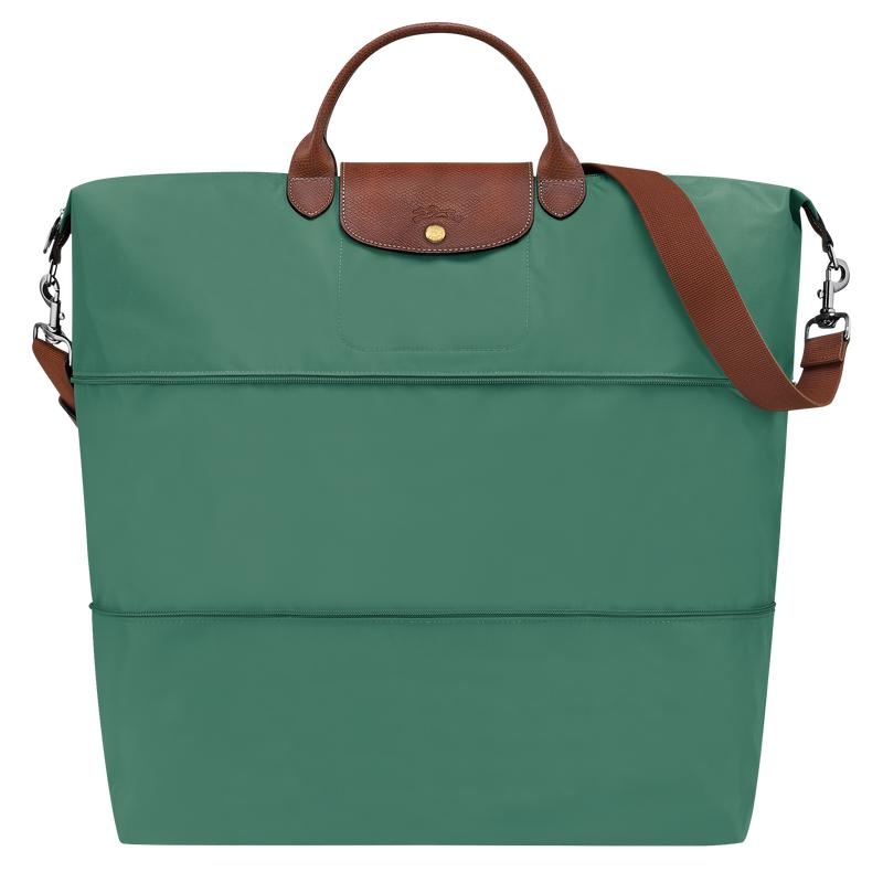 Men\'s Longchamp Le Pliage Original expandable Travel Bags Sage Green | RJZHU-0527