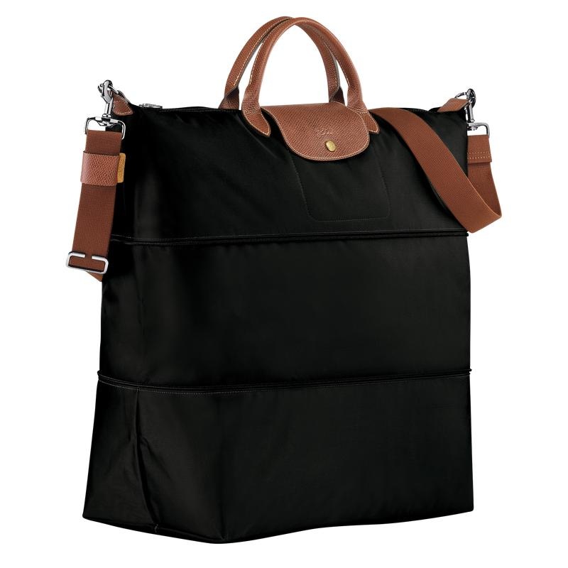 Men's Longchamp Le Pliage Original expandable Travel Bags Black | VZBIH-3596