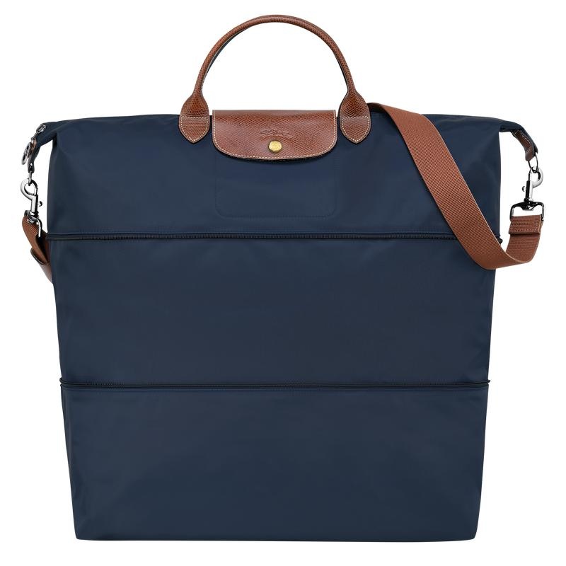 Men\'s Longchamp Le Pliage Original expandable Travel Bags Navy | QSODA-8720