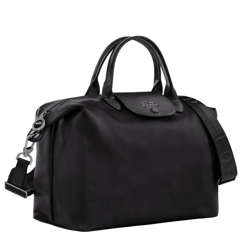 Men's Longchamp Le Pliage Xtra L Handbags Black | BPTIE-0459