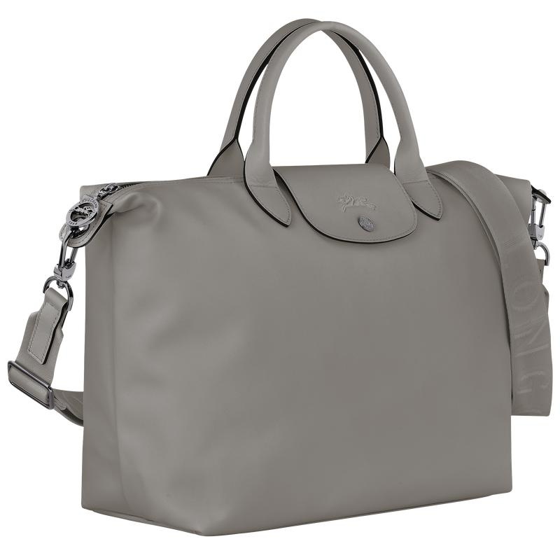 Men's Longchamp Le Pliage Xtra L Handbags Turtledove Grey | URTZD-3901