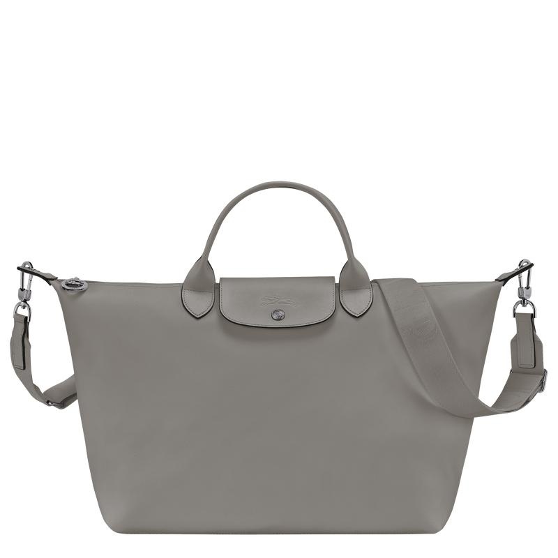 Men\'s Longchamp Le Pliage Xtra L Handbags Turtledove Grey | URTZD-3901