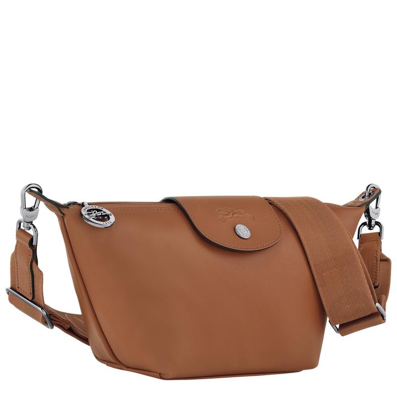 Men's Longchamp Le Pliage Xtra XS Crossbody Bags Cognac Brown | GAZYK-7692