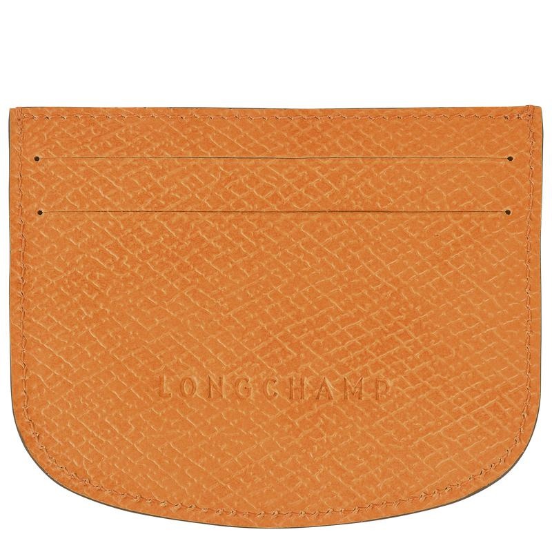 Men's Longchamp Épure Cardholders Apricot Orange | TKGHO-4508