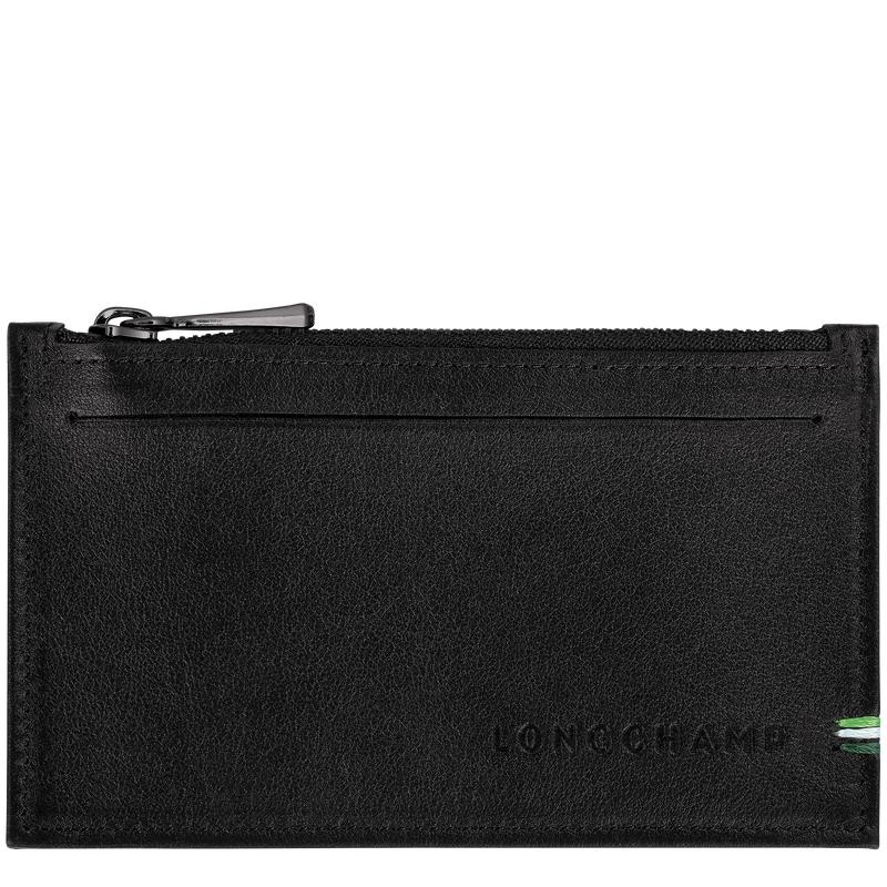 Men\'s Longchamp sur Seine Coin Purses Black | CQFWI-8430