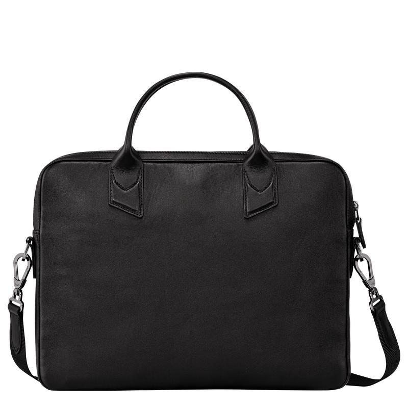 Men's Longchamp sur Seine S Briefcase Black | CPKQH-4815