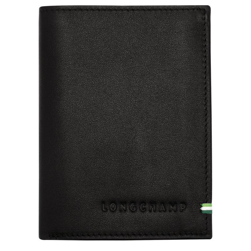 Men\'s Longchamp sur Seine Wallets Black | BOPNH-8349