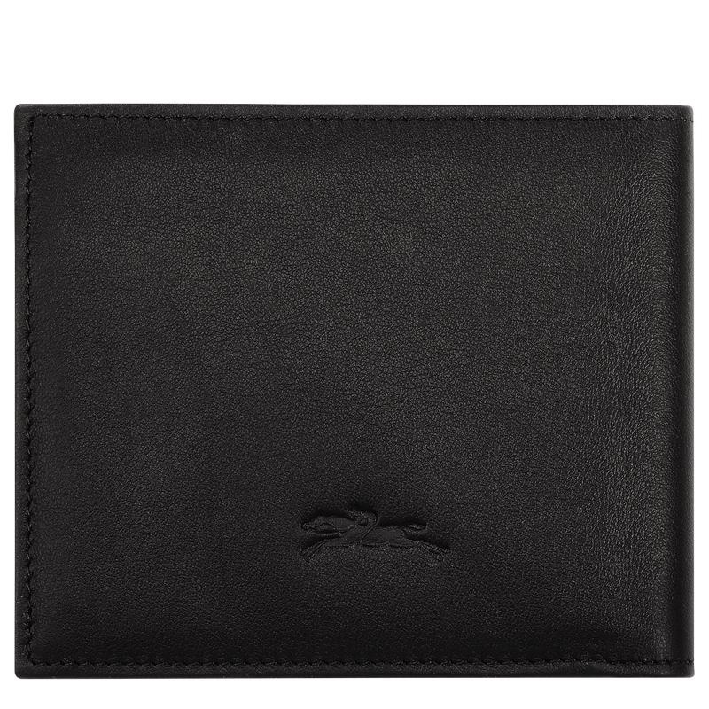 Men's Longchamp sur Seine Wallets Black | ZCGTF-5374